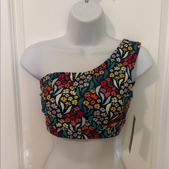 Albion Other - Albion Red and Yellow Asymmetrical Bikini Top